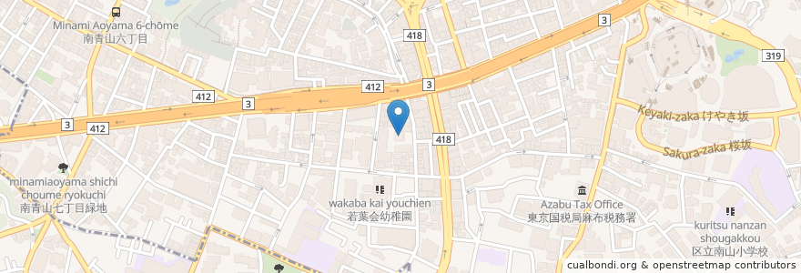 Mapa de ubicacion de 智明寺 繁成寺 en Japan, 東京都, 港区.