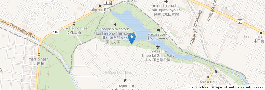 Mapa de ubicacion de pepacafe FOREST en Japan, Tokio, 武蔵野市.