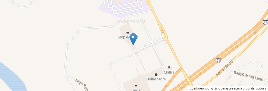 Mapa de ubicacion de Char Koon en 美利坚合众国/美利堅合眾國, 康涅狄格州 / 康乃狄克州, Hartford County, Windsor.