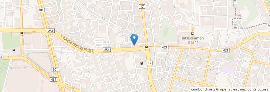 Mapa de ubicacion de CoCo壱番屋 en 日本, 東京都, 文京区.