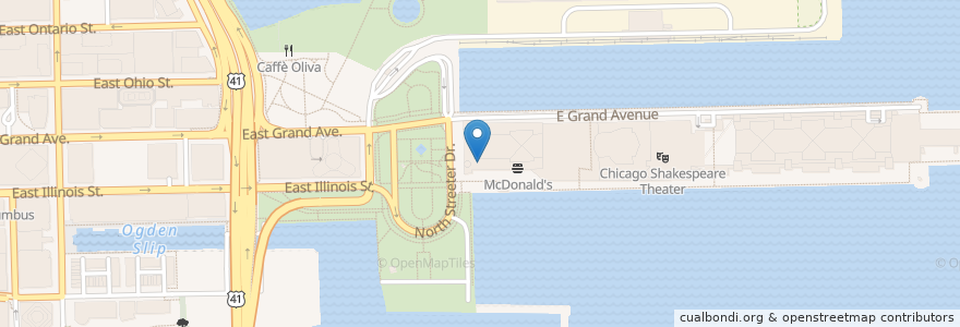 Mapa de ubicacion de Harry Caray's Tavern en Estados Unidos Da América, Illinois, Chicago.