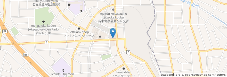 Mapa de ubicacion de CoCo壱番屋 en 일본, 아이치현, 長久手市.
