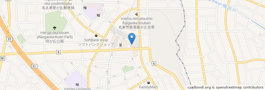 Mapa de ubicacion de フレッシュネスバーガー en Japan, Präfektur Aichi, 長久手市.