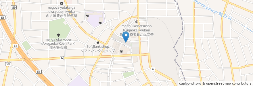 Mapa de ubicacion de マクドナルド en Япония, Айти, 長久手市.