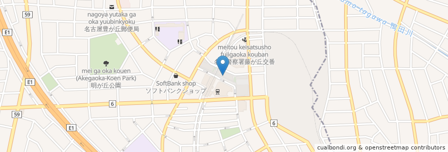 Mapa de ubicacion de ミスタードーナツ en 日本, 愛知県, 長久手市.
