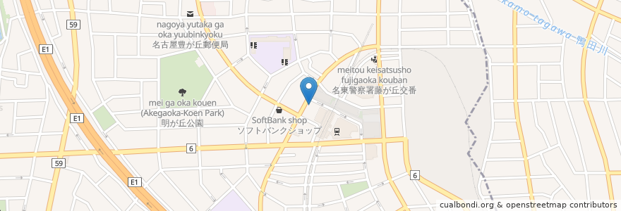Mapa de ubicacion de からくり時計「メモリアルタワー」 en 日本, 愛知県, 長久手市, 名東区.