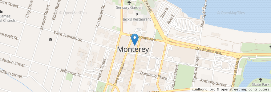 Mapa de ubicacion de Osio Cinemas en Соединённые Штаты Америки, Калифорния, Monterey County, Monterey.