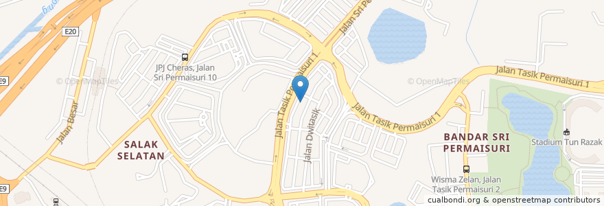 Mapa de ubicacion de AmBank en Малайзия, Селангор, Куала-Лумпур.