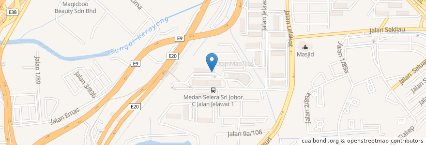 Mapa de ubicacion de Hanizah Nasi Kandar en Malesia, Selangor, Kuala Lumpur, Cheras.