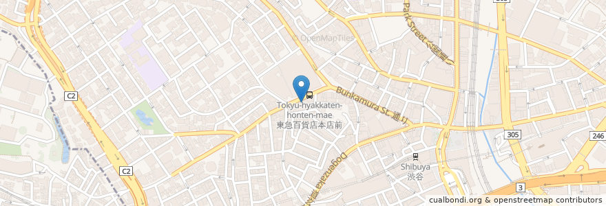 Mapa de ubicacion de タリーズコーヒー en Japón, Tokio, Shibuya.