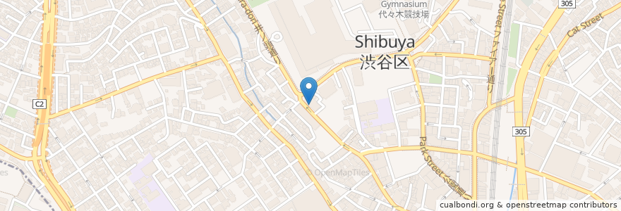 Mapa de ubicacion de けやき薬局 en 일본, 도쿄도, 시부야구.