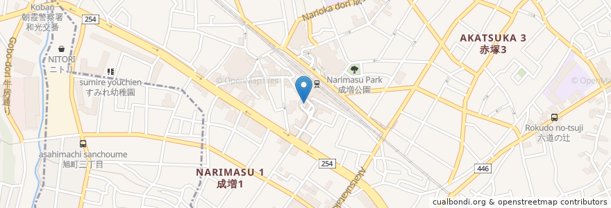 Mapa de ubicacion de 成増駅前公衆トイレ en 日本, 練馬区.