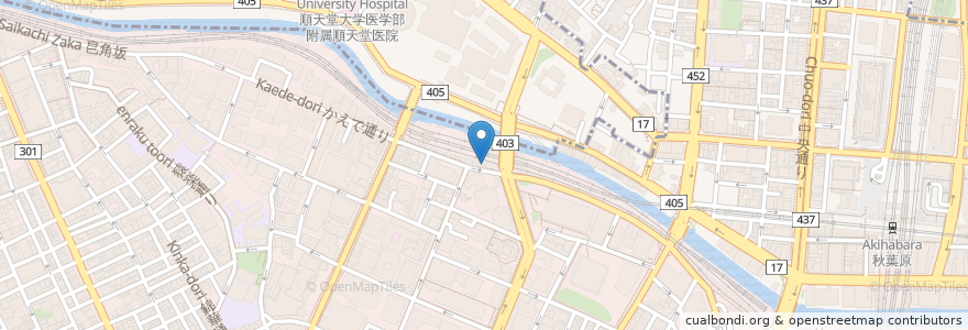 Mapa de ubicacion de カレー屋ジョニー en Japan, Tokio, 千代田区.