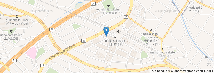 Mapa de ubicacion de なか卯 en Giappone, Prefettura Di Kanagawa, 横浜市, 緑区.
