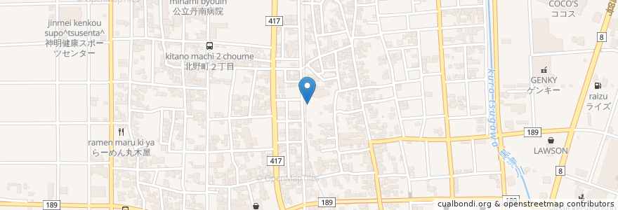 Mapa de ubicacion de ケアハウス鯖江「つつじ苑」 en 일본, 후쿠이현, 鯖江市.