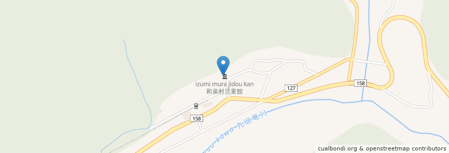 Mapa de ubicacion de 和泉村老人福祉センター en 日本, 福井県, 大野市.