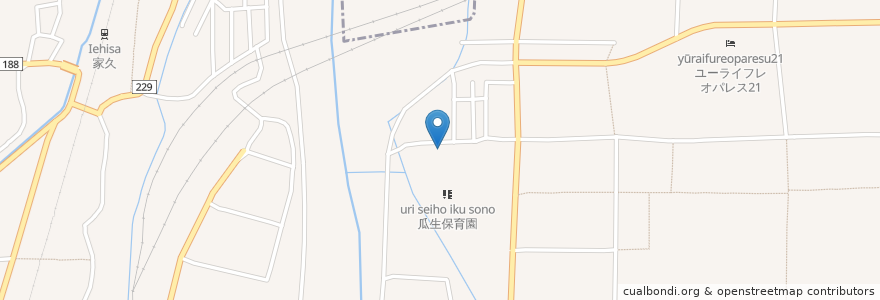 Mapa de ubicacion de 太子園 en 日本, 福井県, 越前市.