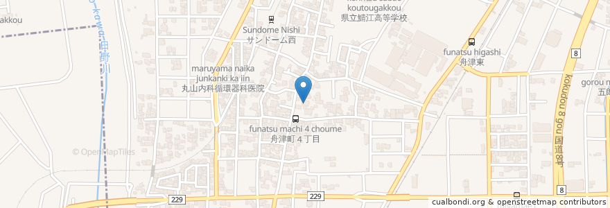 Mapa de ubicacion de 鯖江市舟津児童センター en Japão, 福井県, 鯖江市.