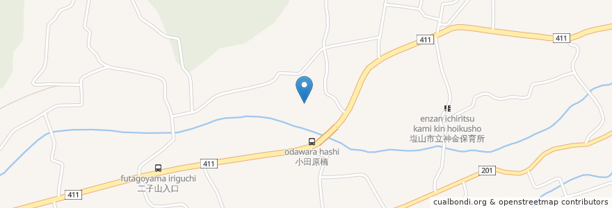 Mapa de ubicacion de サンリバー塩山 en Япония, Яманаси, Косю.
