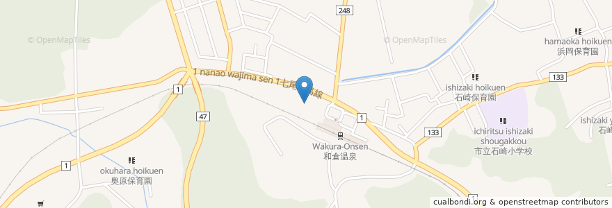 Mapa de ubicacion de 七尾市在宅介護支援センター佐原病院 en Japão, 石川県, 七尾市.