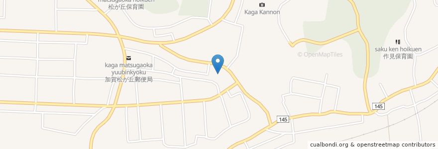 Mapa de ubicacion de 作見児童センター en 日本, 石川県, 加賀市.
