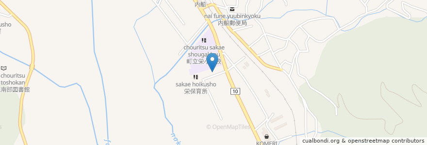 Mapa de ubicacion de 南部町在宅介護支援センター en Japão, 山梨県, 南巨摩郡, 南部町.