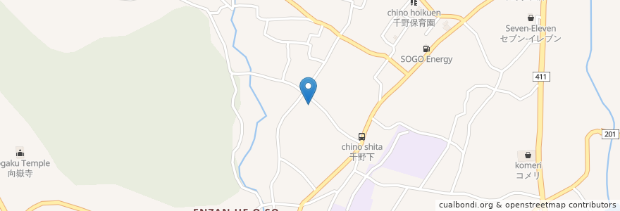 Mapa de ubicacion de 塩山北児童センター en 日本, 山梨県, 甲州市.