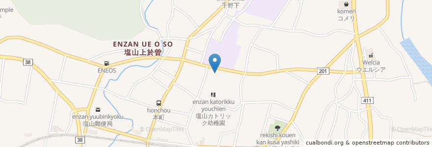Mapa de ubicacion de 塩山市在宅介護支援センター en Япония, Яманаси, Косю.