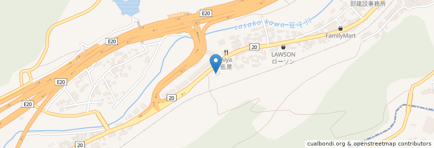 Mapa de ubicacion de 大月市総合福祉センター en Japón, Prefectura De Yamanashi, 大月市.