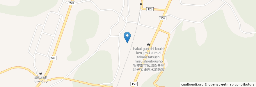 Mapa de ubicacion de 志雄町敷浪老人憩の家 en Jepun, 石川県, 羽咋郡, 宝達志水町.