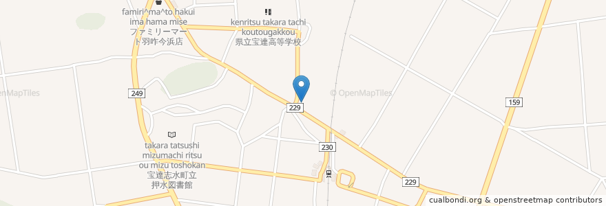 Mapa de ubicacion de 押水町在宅介護支援センター en Япония, Исикава, 羽咋郡, 宝達志水町.