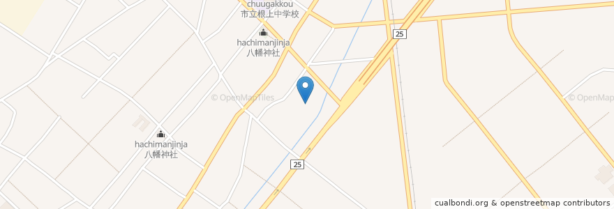 Mapa de ubicacion de 根上町こどもの館 en Japão, 石川県, 能美市.