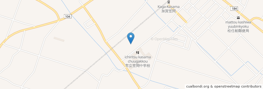 Mapa de ubicacion de 社会福祉法人松の実福祉会セルプあさがお en Япония, Исикава, 白山市.