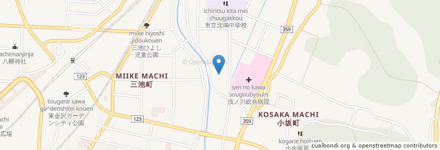 Mapa de ubicacion de 金沢市立小坂児童館 en Japan, Präfektur Ishikawa, 金沢市.