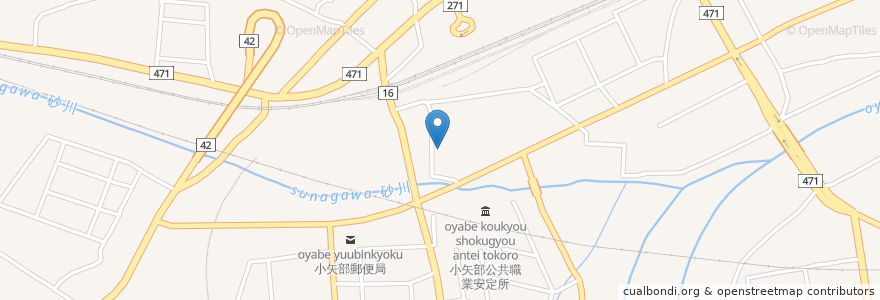 Mapa de ubicacion de トライ工房 en ژاپن, 富山県, 小矢部市.