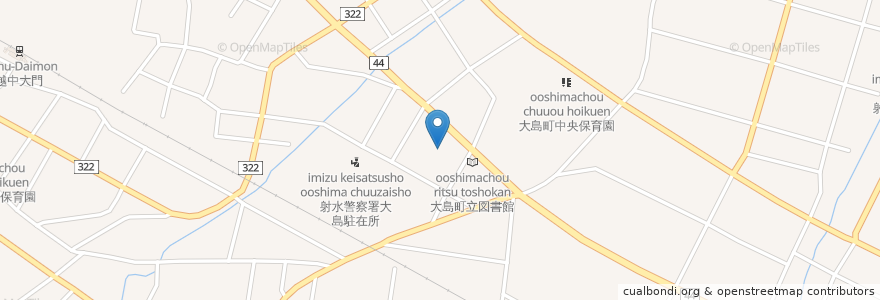 Mapa de ubicacion de 大島町社会福祉センター en Giappone, Prefettura Di Toyama, 射水市.