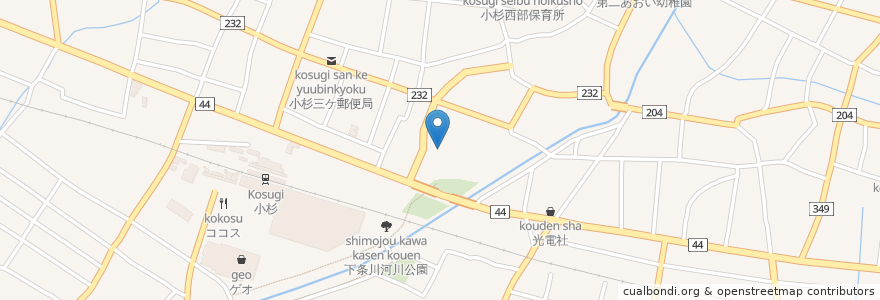Mapa de ubicacion de 小杉町中央ふれあいサロン en ژاپن, 富山県, 射水市.
