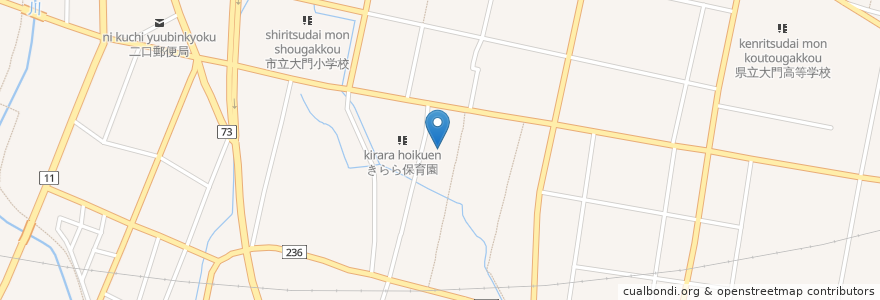 Mapa de ubicacion de 社会福祉法人大門福祉会　特別養護老人ホームこぶし園 en 日本, 富山県, 射水市.