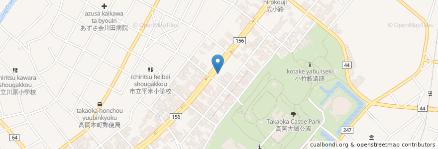 Mapa de ubicacion de 高岡市医師会在宅介護支援センター en Japan, 富山県, 高岡市.