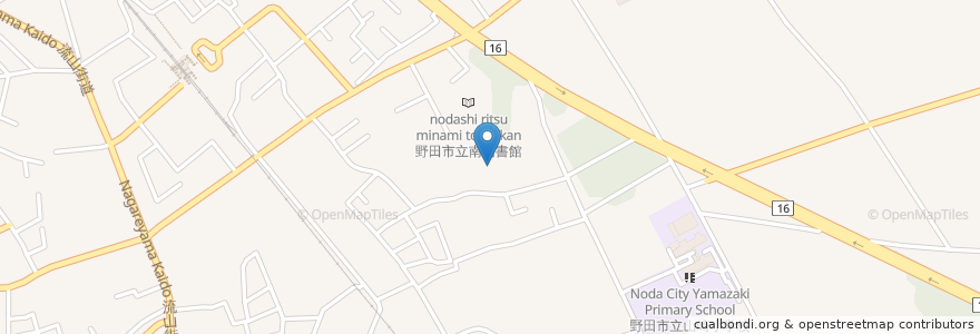 Mapa de ubicacion de 中地第二児童遊園 en ژاپن, 千葉県, 野田市.