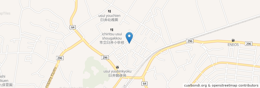 Mapa de ubicacion de 佐倉市老人憩の家うすい荘 en Япония, Тиба, 佐倉市.