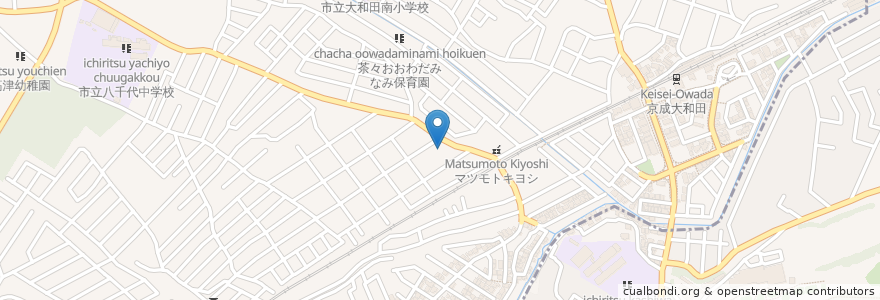 Mapa de ubicacion de 八千代台北１５丁目第１児童遊園 en Япония, Тиба, 八千代市.