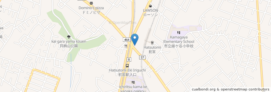 Mapa de ubicacion de 初富在宅介護支援センター en Japan, Chiba Prefecture, Kamagaya.