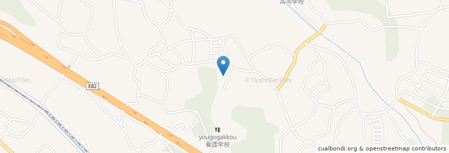 Mapa de ubicacion de 千葉市大宮学園 en Jepun, 千葉県, 千葉市, 若葉区.