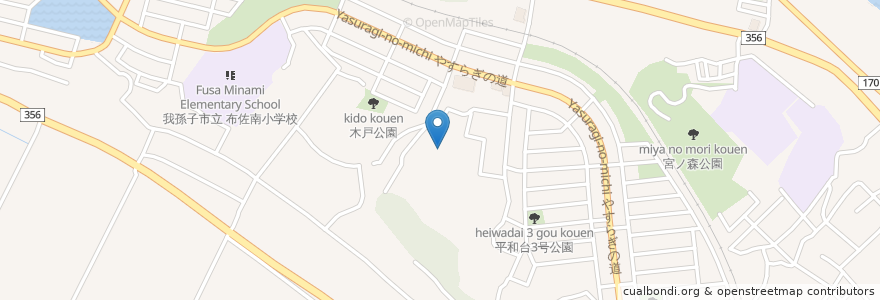 Mapa de ubicacion de 在宅介護支援センターアコモード en Japón, Prefectura De Chiba, 我孫子市.