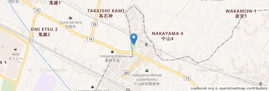 Mapa de ubicacion de 小栗原児童遊園 en Япония, Тиба, 市川市.