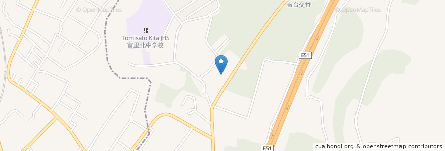 Mapa de ubicacion de 日吉厚生園 en Japan, 千葉県, 富里市.