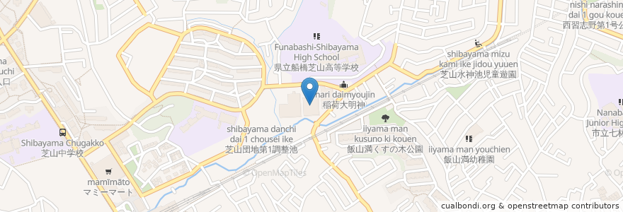 Mapa de ubicacion de 特別養護老人ホーム オレンジガーデン en Jepun, 千葉県, 船橋市.