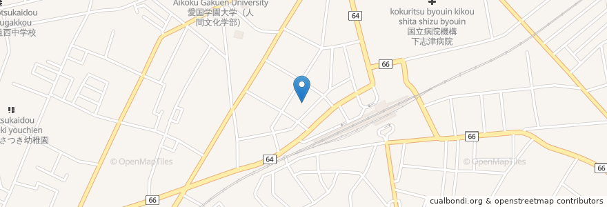 Mapa de ubicacion de 社会福祉法人愛光千葉点字出版所 en 日本, 千葉県, 四街道市.