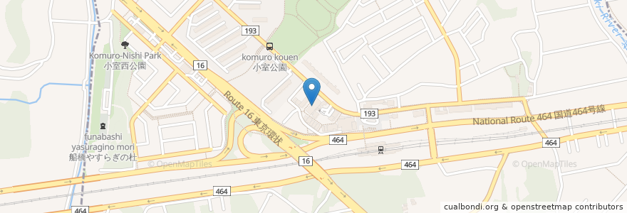 Mapa de ubicacion de 船橋市小室児童ホーム en اليابان, 千葉県, 船橋市.
